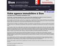Sion Immobilier - Agence immobilière Sion - Immobilienmakler Sitten - Immobilienagentur Sitten -