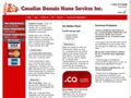 CIRA Account Information ~ Canadian Domain Name Services Inc. ~ Certified .ca Domain Name Registrar