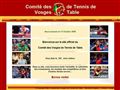 Site officiel  du Comité des Vosges de Tennis de Table
