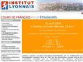 Institut Lyonnais : Cours de français pour étrange