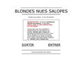 Blondes nues salopes
