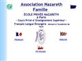 Association Nazareth Famille : cours privé d'enseignement supérieur de langue française et polonaise