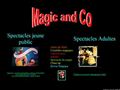 Page d'accueil du site Magic and Co